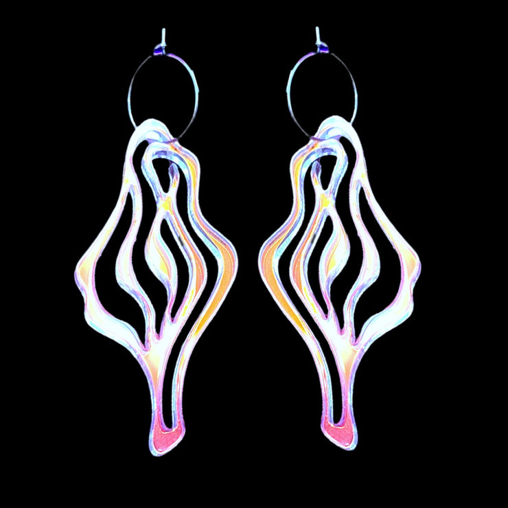 Vulvalicious Earrings - Large Iridescent
