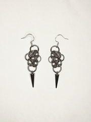 Sparkle Chain Mail Earrings - Kettamin B