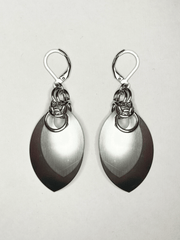 Feather Chain Mail Earrings - Kettamin B