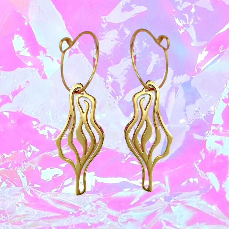 Vulvalicious Earrings - Gold