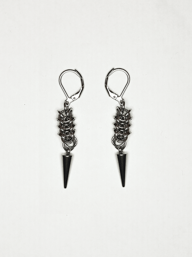 Starcrossed Chain Mail Earrings - Kettamin B