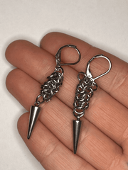 Starcrossed Chain Mail Earrings - Kettamin B
