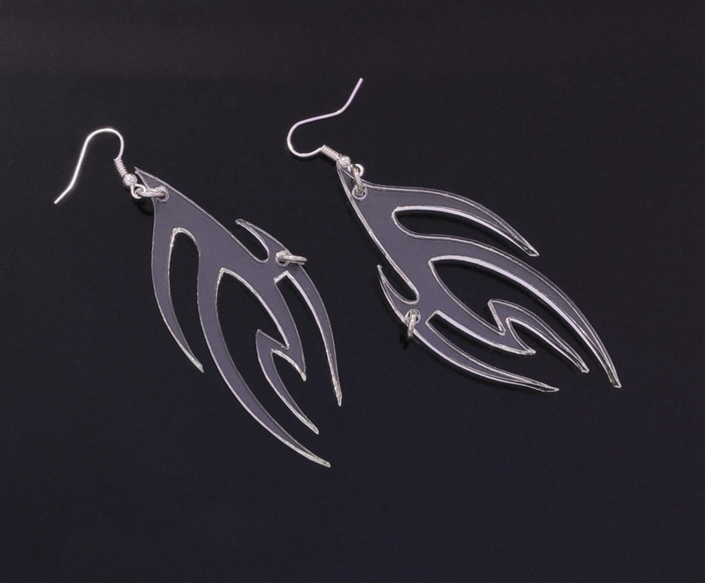 Clear Flame Earrings – Shop Radical